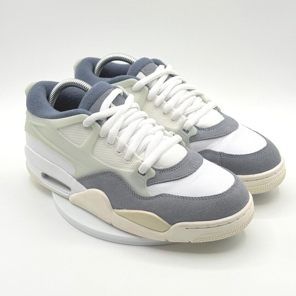 Air Jordan 4 RM Sneakers Size 8 Mens Diffused Blue Ashen Slate/Pink FQ7939-101